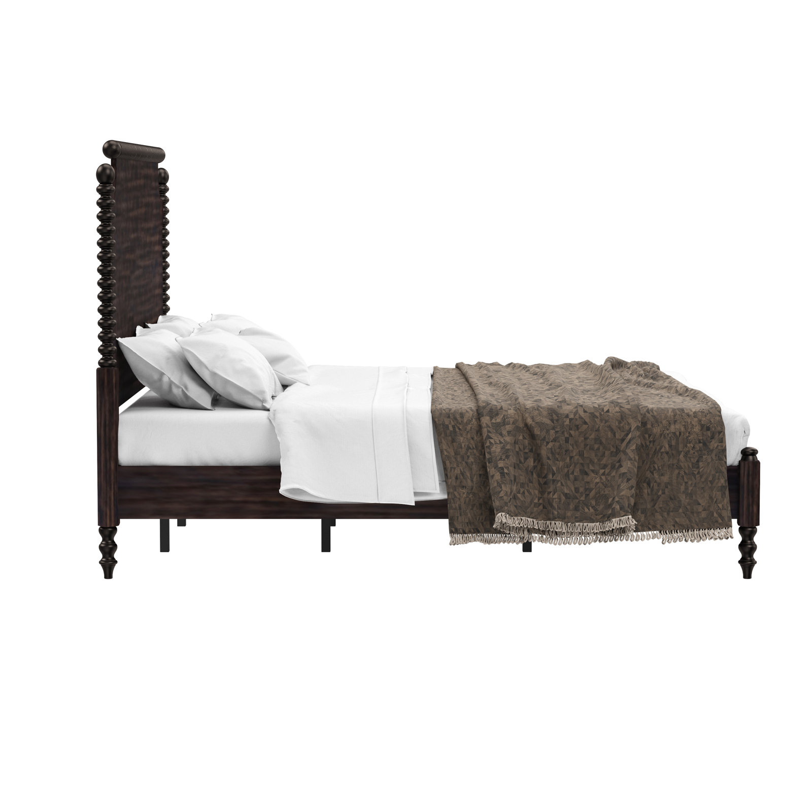 Nadette Spindle Bed, Queen, Oiled Bronze