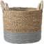 Hand Woven Wicker Laundry Hamper with Handles-105726299