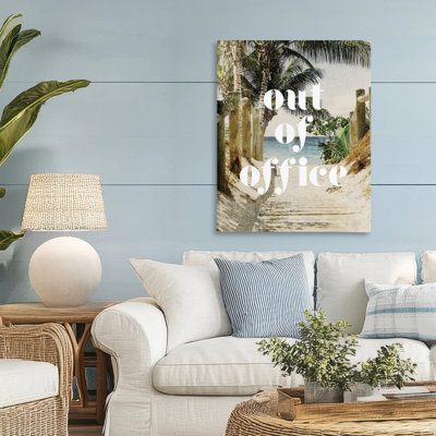 Toile «Out of Office Beach Path», conception par Lil 'Rue