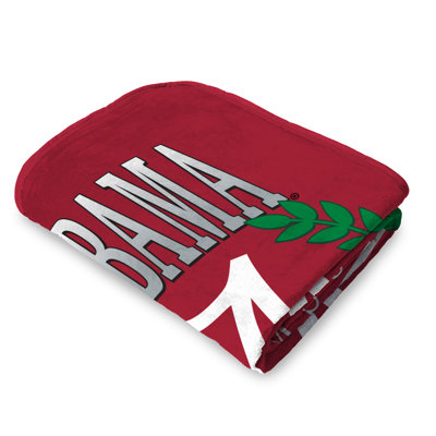 Alabama Crimson Tide NCAA Plateau Silk Touch Throw Blanket 46X60 Inches