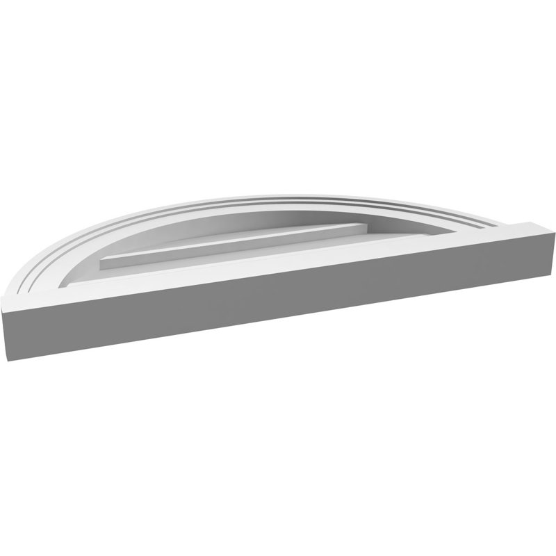 Évent en demi-cercle à montage en surface Signature, H 2 po x L 24 po x l 12 po