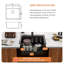 L 21 po x l 20 po Composite quartz encastré dans un évier de cuisine à simple cuve et station de travail-129525124