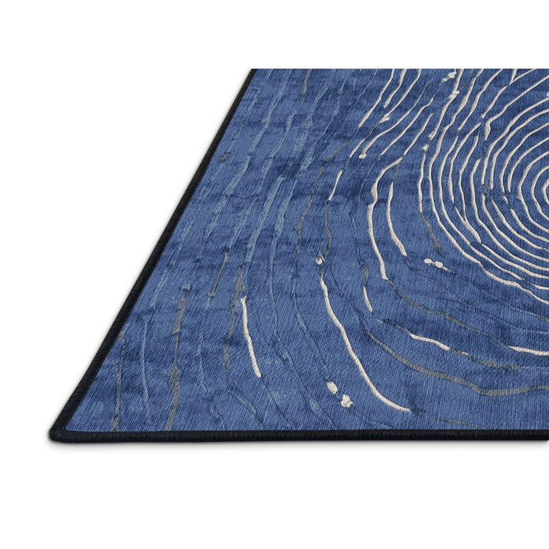 Machine Washable Gray Area Rug, Rectangle 2' x 3'