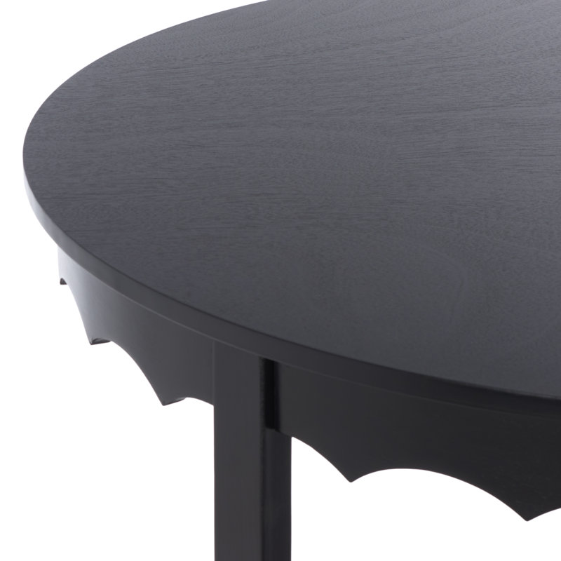 Seraphina Round Dining Table, Matte Black