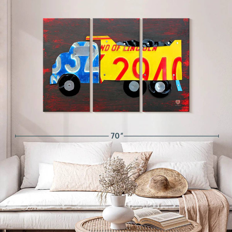 Plaques de licence de camion à benne basculante, H 32 po x l 50 po