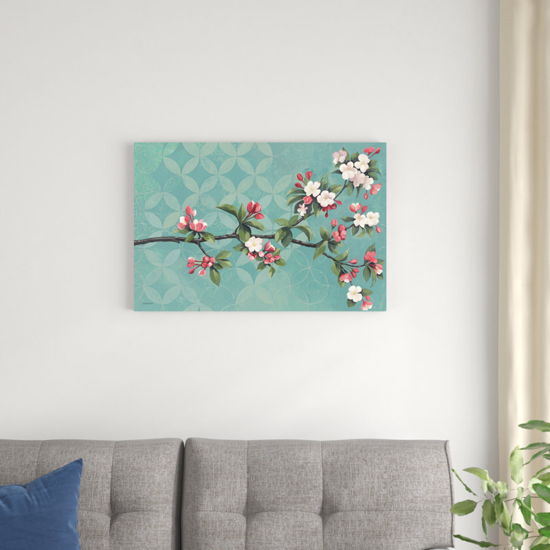 Fleurs de cerisier, H 20 po x l 30 po