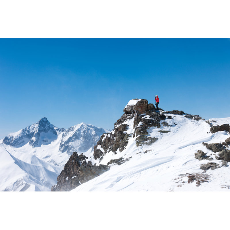 Reaching Mountain Peek by Ultramarinfoto - Print, 61cm H x 91cm W x 3.8cm D
