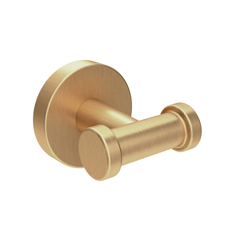 Dia Wall Mounted Double Robe Hook, Brushed Bronze