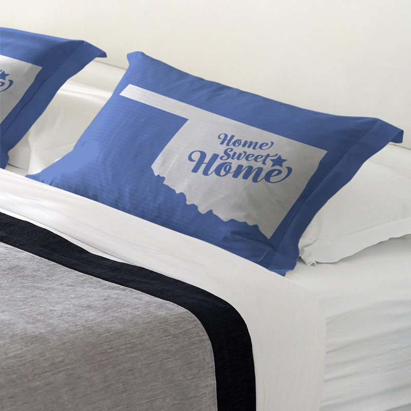 Polyester Sham, Queen, Microfiber, Blue