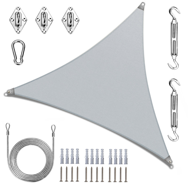 Voile royal avec anneau et anneau, 18 pi x 18 pi x 18 pi, Beige