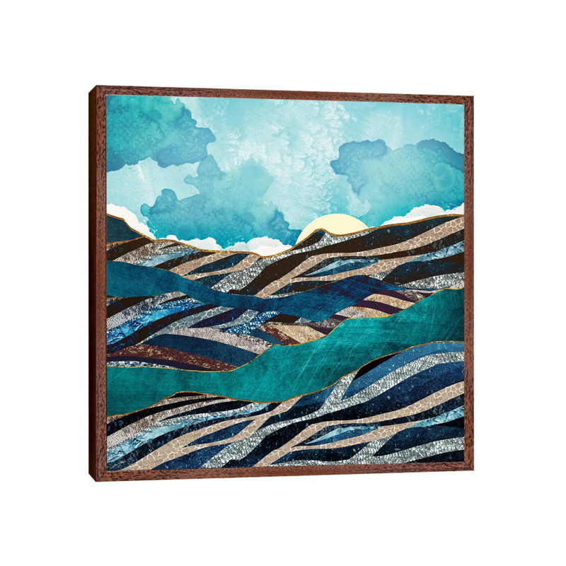 New Day - Print on Canvas, 66.04 cm H x 66.04 cm W, Classic Brown Wood Framed