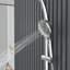 Système de douche complet en chrome