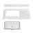36"engineered Stone Single Bathroom Vanity Top With Sink