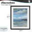 Shore's Calm Breeze, impression sous verre encadrée, design par Carol Robinson-2029031899-2029031892