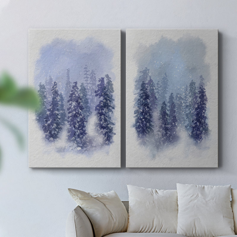 Toile tendue avec châssis I - Premium Driven Snow, 27" H x 36" W