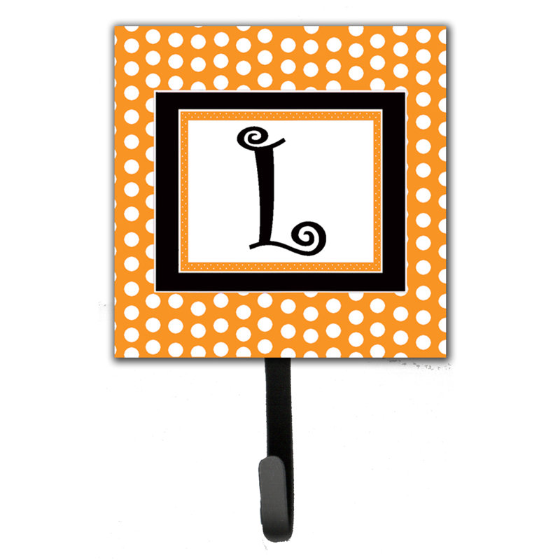 Porte-laisse coussin monogramme et crochet mural, L