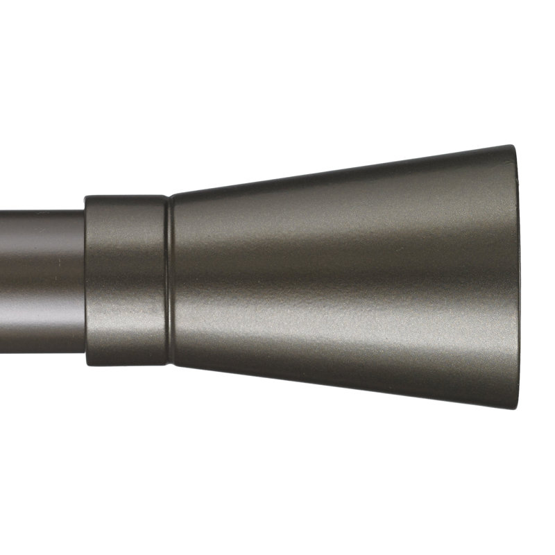 Tringle à rideaux simple P 1,13 po Epes, H 3 po x l 120 po x P 6 po, Bronze huilé