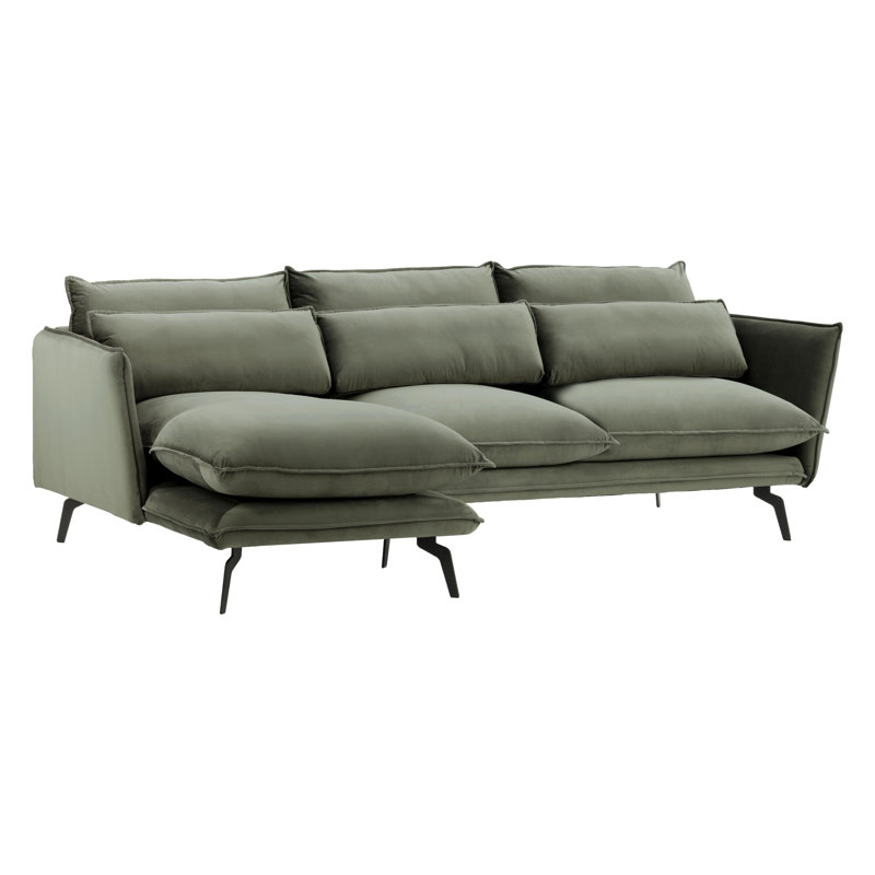 Celestial 2 Seater Corner Sofa, Left Hand Facing, Dark Grey