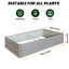 Lit de jardin en métal 6 x 3 x 1 pi-112463838-112463811
