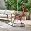 Chaise berçante d'extérieur en métal Gossett-29580988