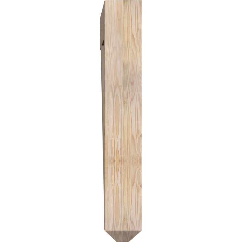 Support lisse pour artisan olympique, Sapin de Douglas, H 36 po x l 5,5 po x P 36 po