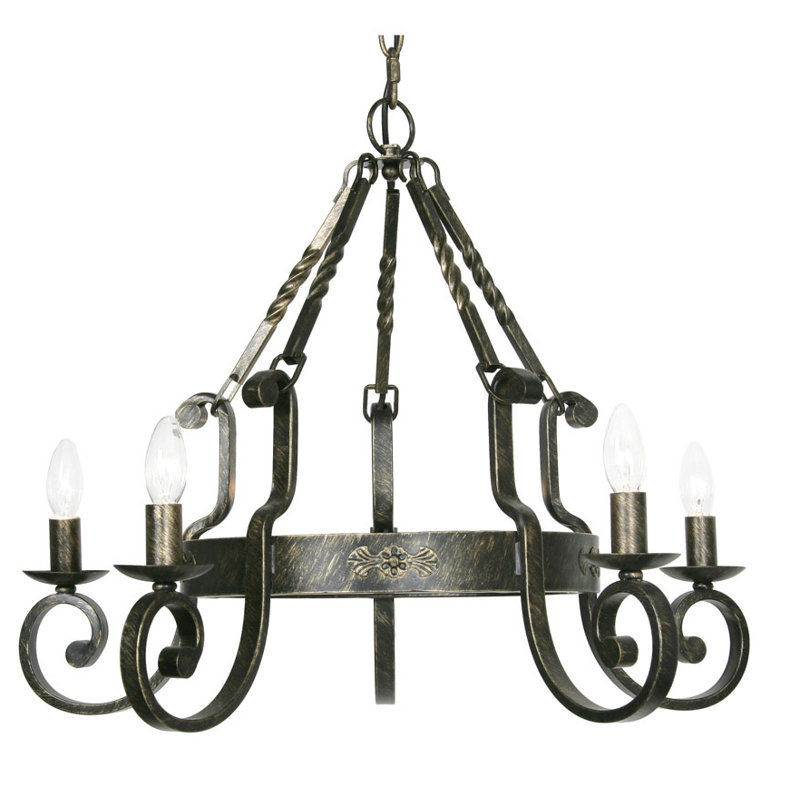 Carlisle 5 - Light Candle Style Chandelier