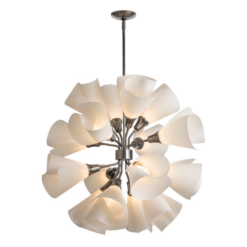 Mobius 16 - Light Sputnik Sphere Chandelier, Sterling