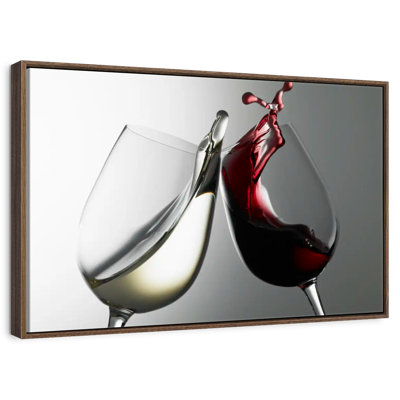 Blanc et vin rouge
