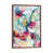 Toile avec cadre en bois brun classique