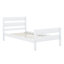 Structure de lit simple en bois, lit plateforme simple avec tête et pied de lit, cadres de lit simple pour enfants avec supports à lattes-1822137347