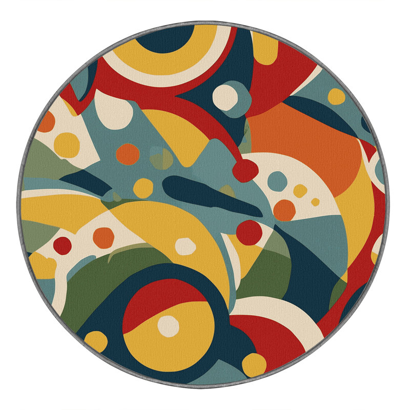 Vibrant Pulse Rug, Round 3'