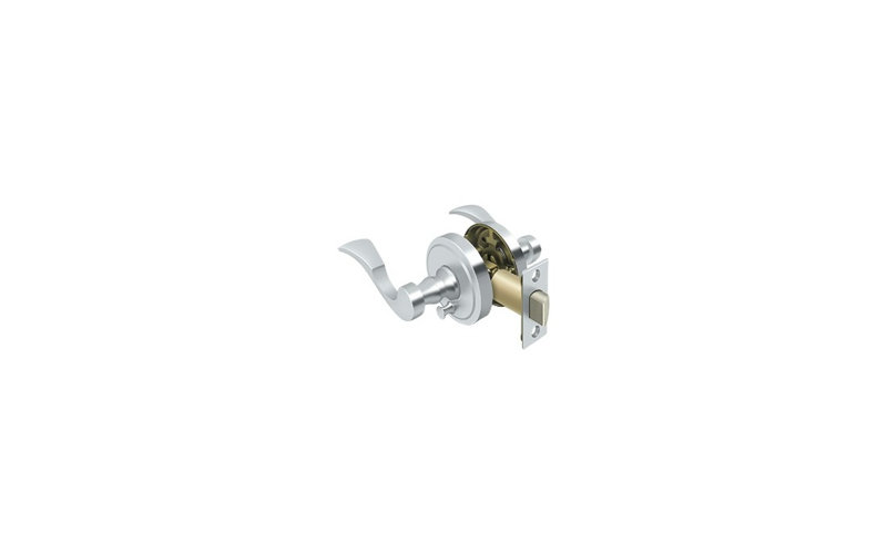 Deltana PRLLR2U26-RH Lacovia Lever Privacy, Right Hand in Polished Chrome, Polished Chrome