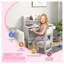 Ensemble de bureau et de chaise pour enfant avec rangement Qba