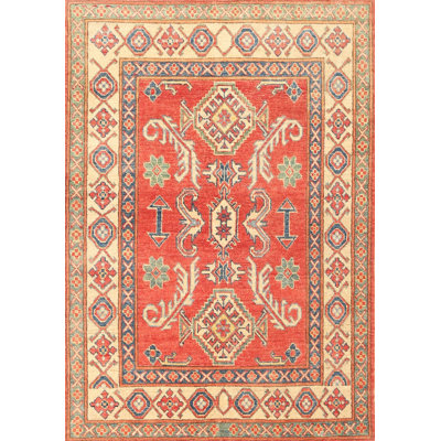 Tapis traditionnel rouge / beige
