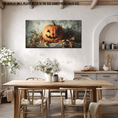 Citrouille, art mural d'automne