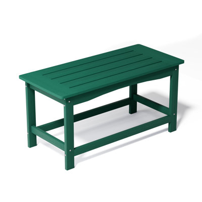 Rectangular Outdoor HDPE Coffee Table , 35.4'' W 17.5'' D x 16'' H