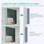 Miroir d'armoire à pharmacie sans cadre H 27,5 po Jakeara-1441052322