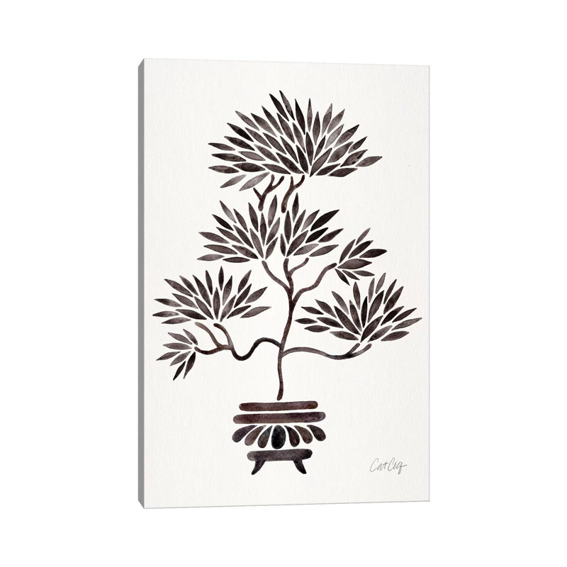 Black Bonsai by Cat Coquillette - Print on Canvas, Wrapped Canvas, 66.04 cm H x 45.72 cm W x 1.91 cm D