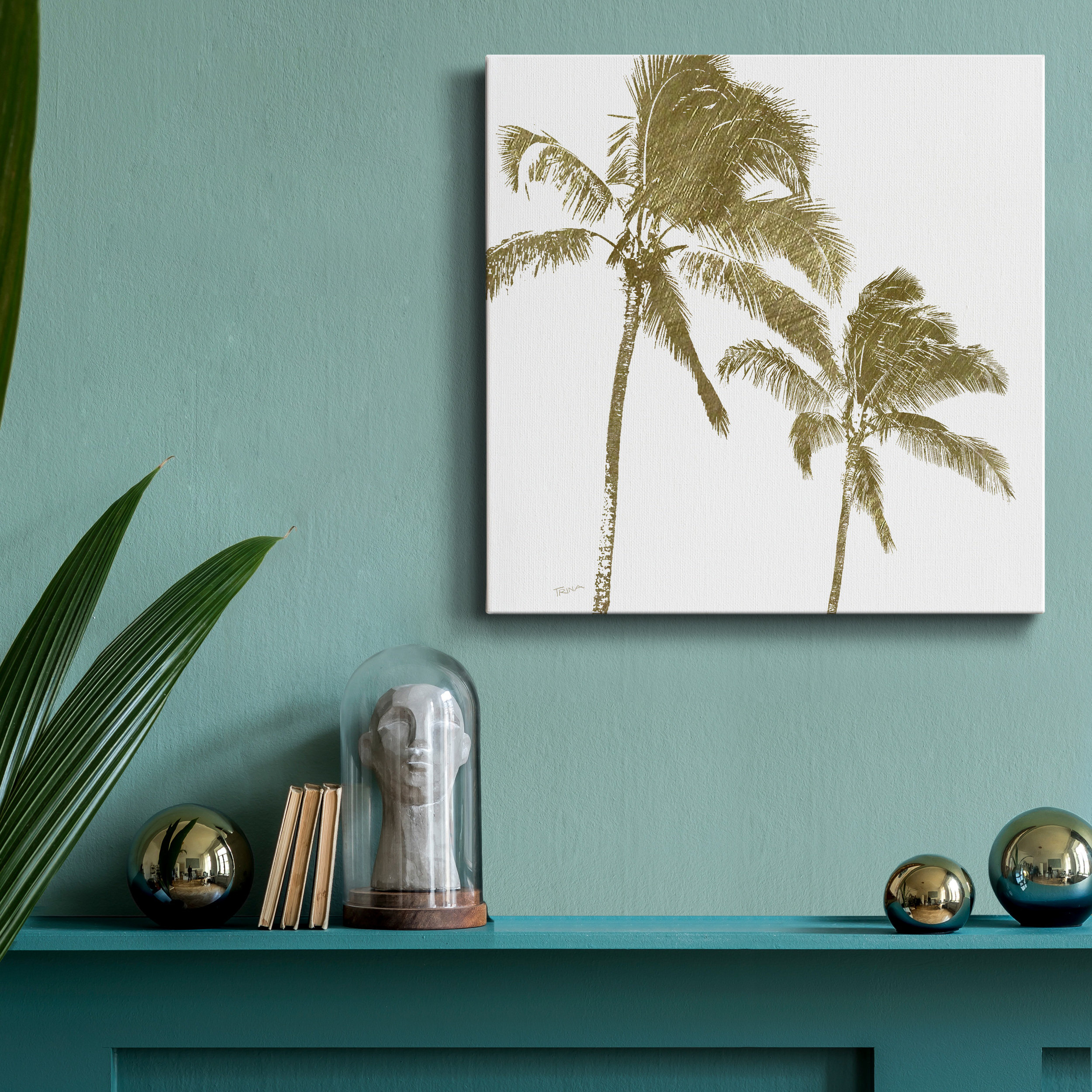 Bay Isle Home™ Palm Breeze I - Wrapped Canvas Painting Print | Wayfair