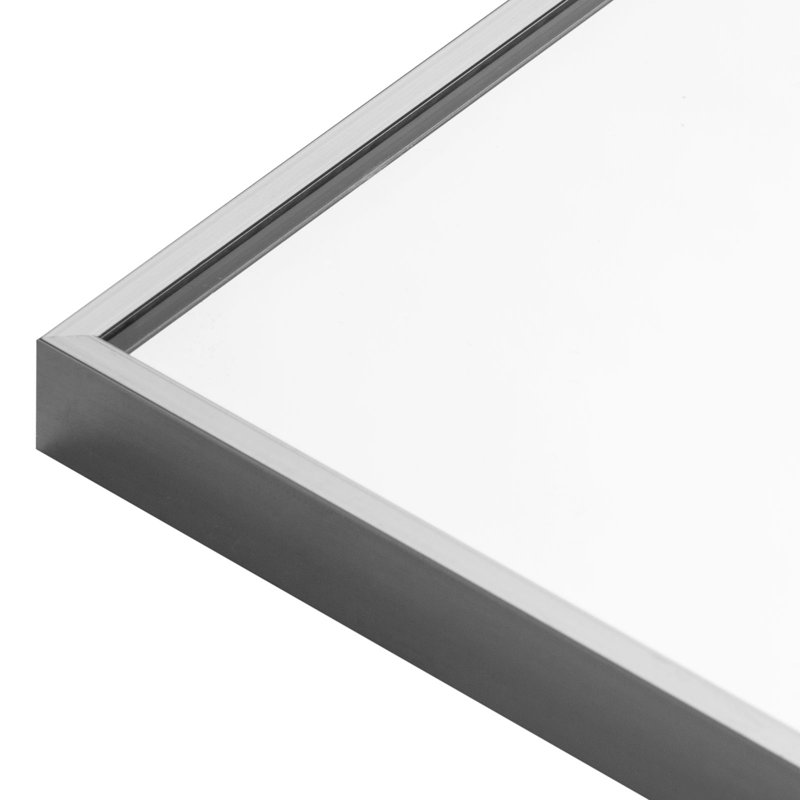 Clift Metal Flat Floor Mirror, Silver