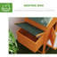 Wooden Chicken Coop with Run Nesting Box Slide-out Tray Ramp