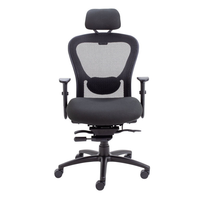 Skegness Polyester Blend Office Chair with Headrest