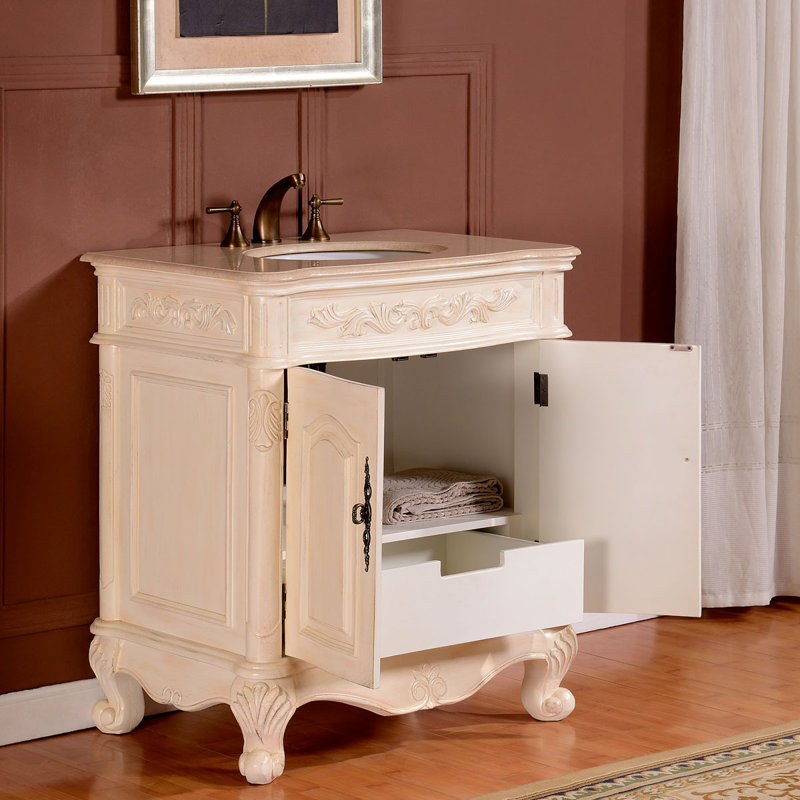 Ensemble de meuble-lavabo pour salle de bain à évier simple 32" Assante