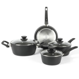 Ensemble de batterie de cuisine en aluminium 7 pièces