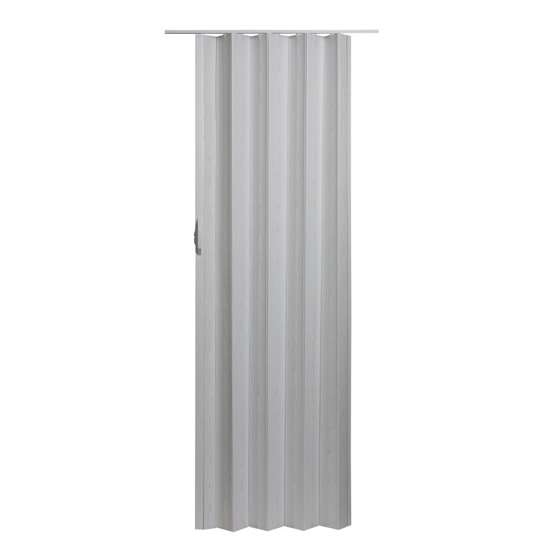 Porte pliante accordéon en PVC / vinyle Spectrum, Brouillard blanc, 49 po x 95 po