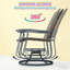Chaise d'extérieur, ensemble de chaises pivotantes en rotin d'osier-1700877917