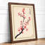 Moonlit Cherry Blossom Japandi - Framed Print-881770190-881770191