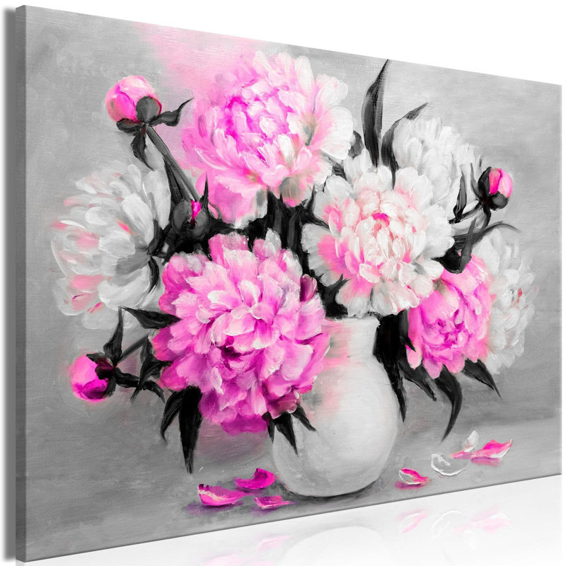 Floral Botanical - reproduction sur toile tendue, H 32 po x l 47 po x P 0,7 po