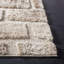 Tapis taupe à motif abstrait Eisley-22829098