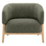 Fauteuil d'appoint pivotant rembourré Meraki